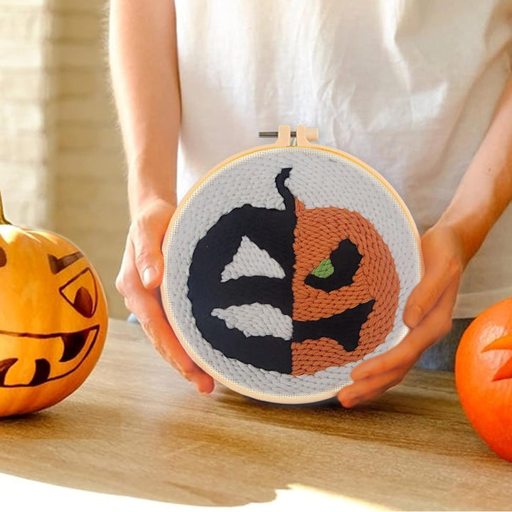 Stitching Pumpkin Punch Needle Embroidery Kits