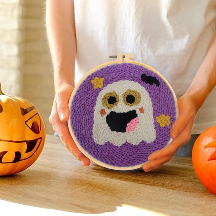 Halloween Ghost Punch Needle Embroidery Kits