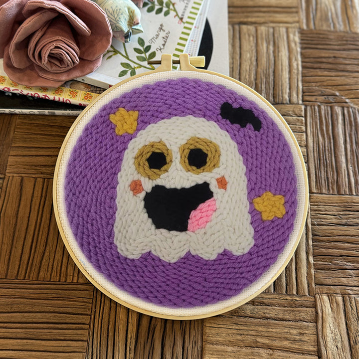 Halloween Ghost Punch Needle Embroidery Kits