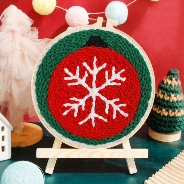 Christmas Balls Punch Needle Embroidery Kits