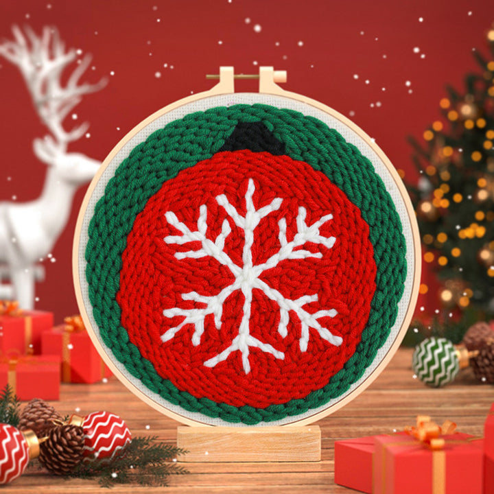 Christmas Balls Punch Needle Embroidery Kits