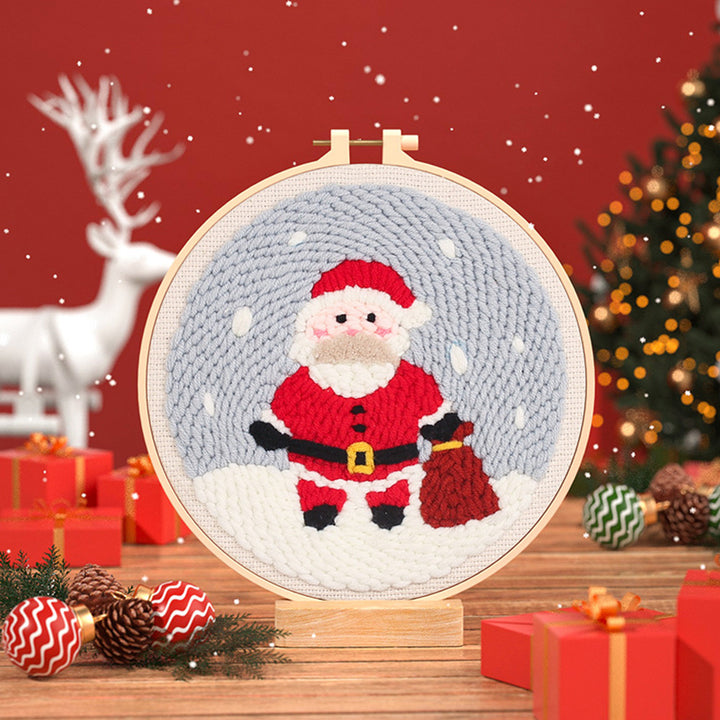 Santa Claus Punch Needle Embroidery Kits CCX484