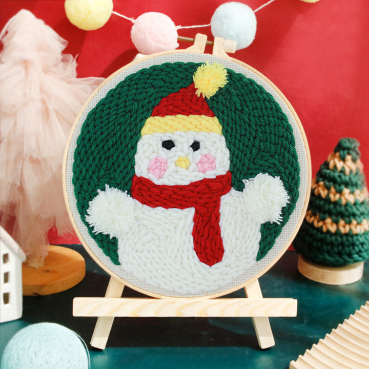 Christmas Chick Punch Needle Embroidery Kits