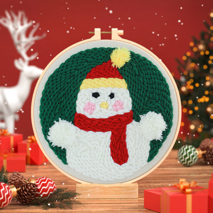Christmas Chick Punch Needle Embroidery Kits