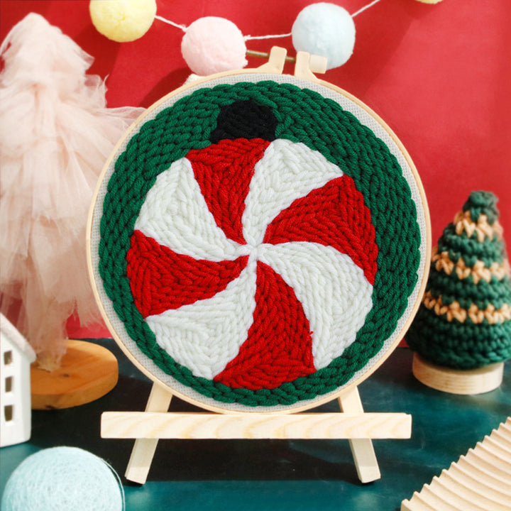 Christmas Balls Punch Needle Embroidery Kits