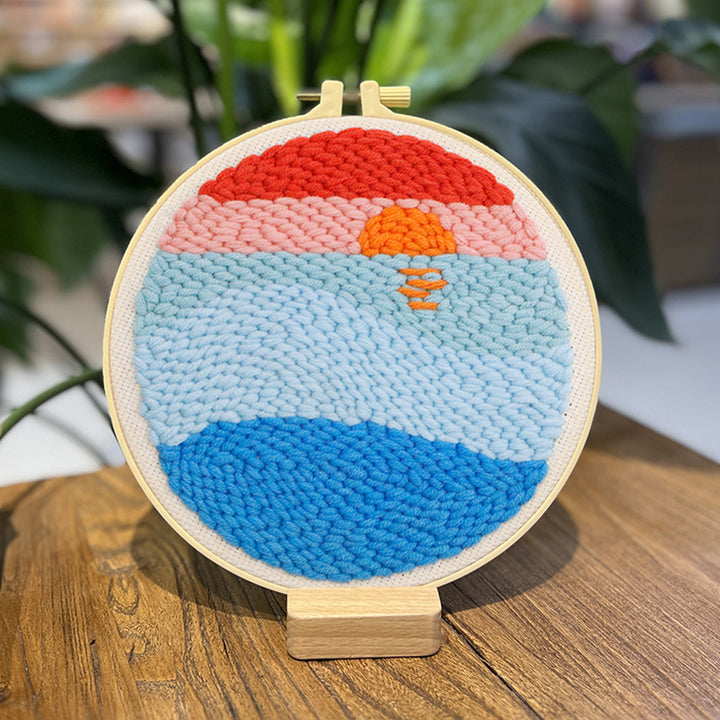 Sea and Sky Punch Needle Embroidery Kits