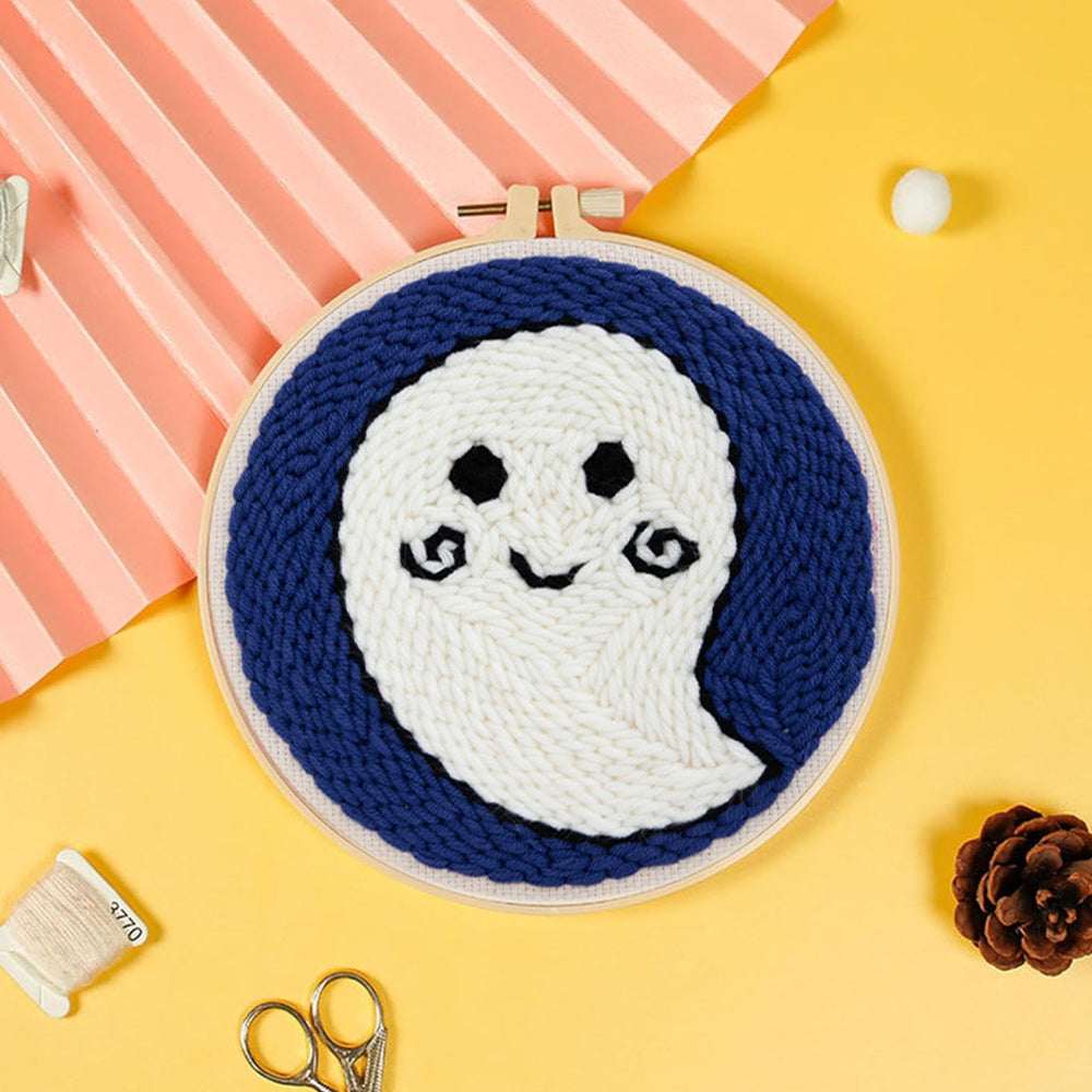Cute Little Ghost Punch Needle Embroidery Kits