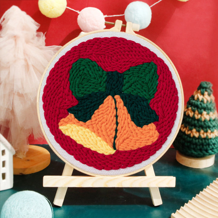 Christmas Bells Punch Needle Embroidery Kits
