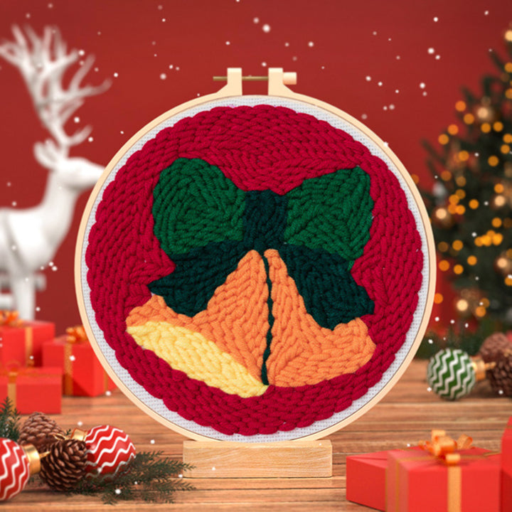 Christmas Bells Punch Needle Embroidery Kits