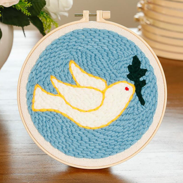 Dove of Peace Punch Needle Embroidery Kits