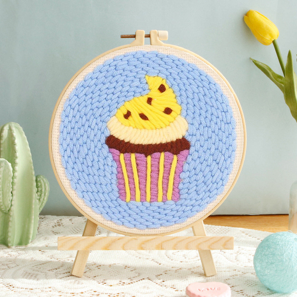 Cupcakes Punch Needle Embroidery Kits