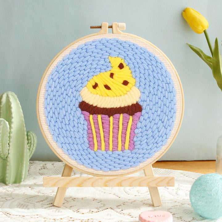 Cupcakes Punch Needle Embroidery Kits