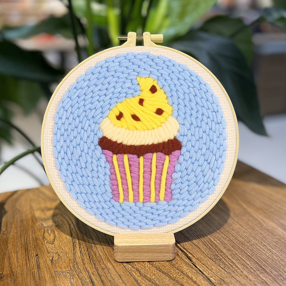 Cupcakes Punch Needle Embroidery Kits