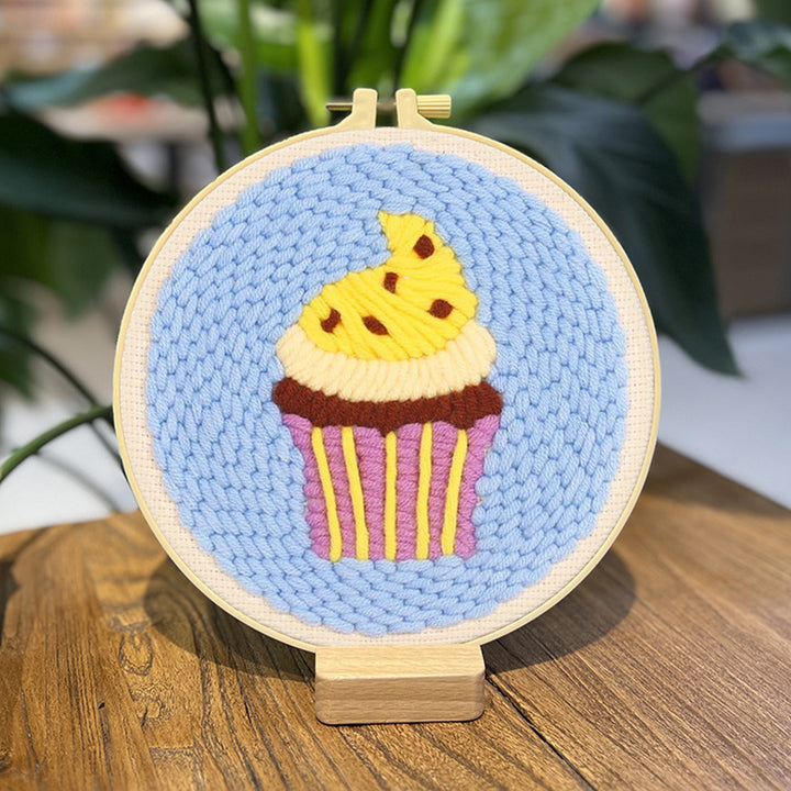 Cupcakes Punch Needle Embroidery Kits