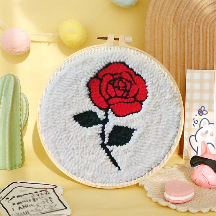 A Rose Punch Needle Embroidery Kits