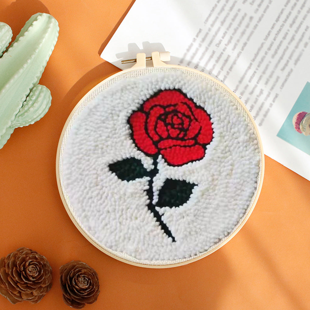 A Rose Punch Needle Embroidery Kits