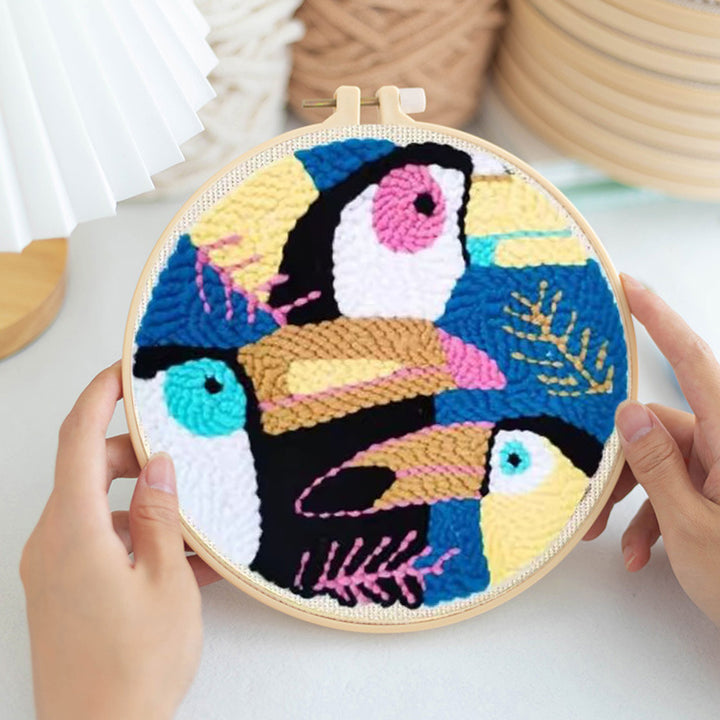 Toucan Punch Needle Embroidery Kits