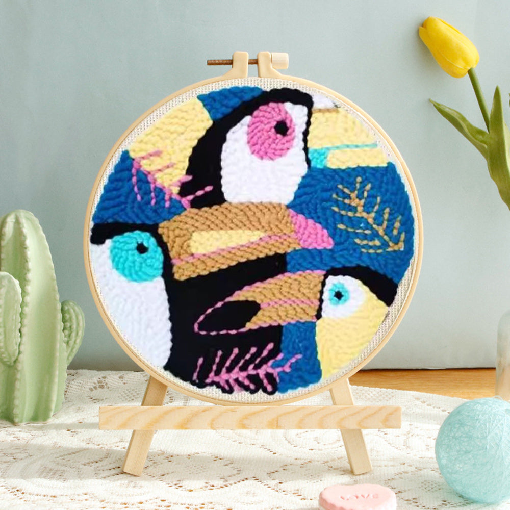 Toucan Punch Needle Embroidery Kits