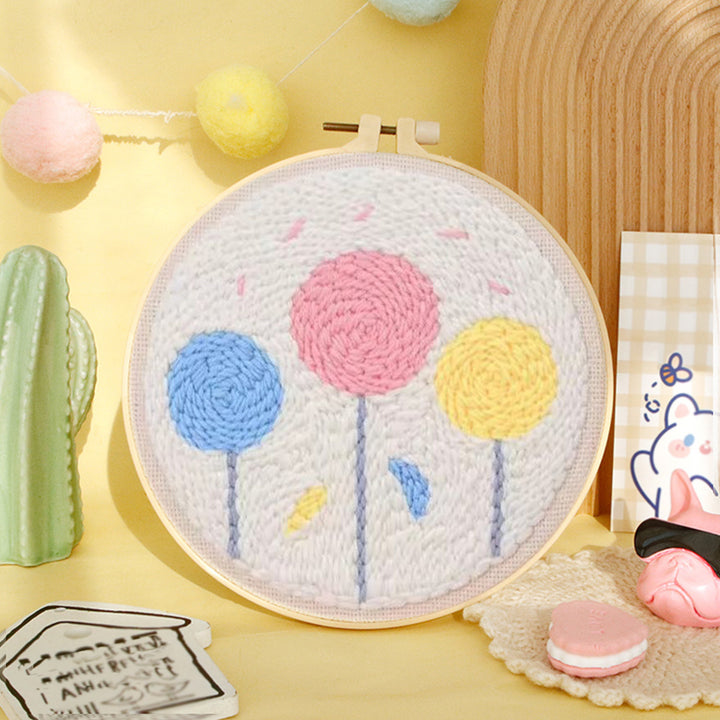 Colorful Dandelions Punch Needle Embroidery Kits