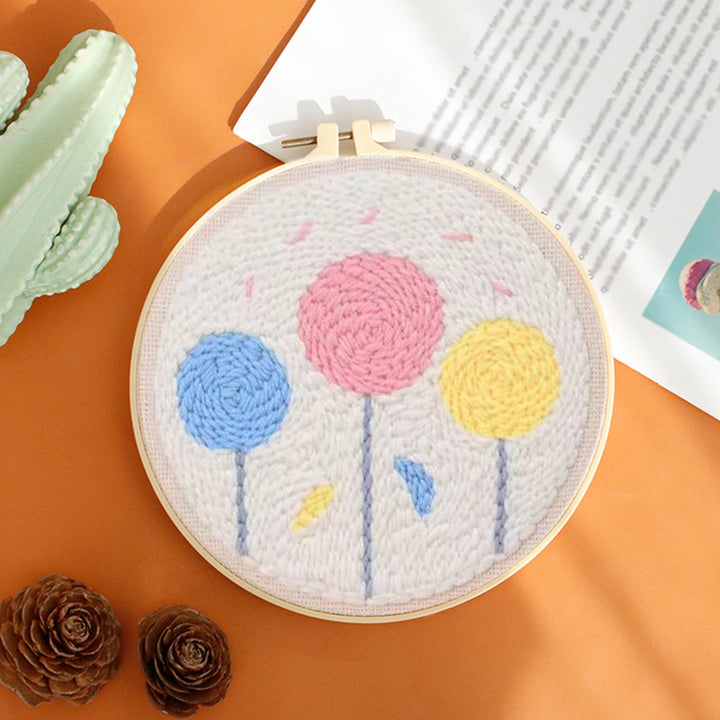 Colorful Dandelions Punch Needle Embroidery Kits