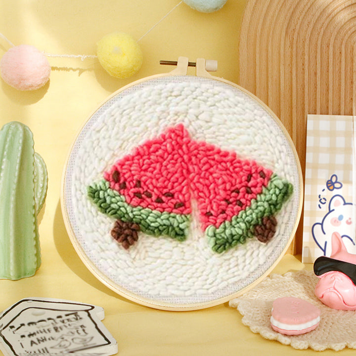 Watermelon Popsicles Punch Needle Embroidery Kits