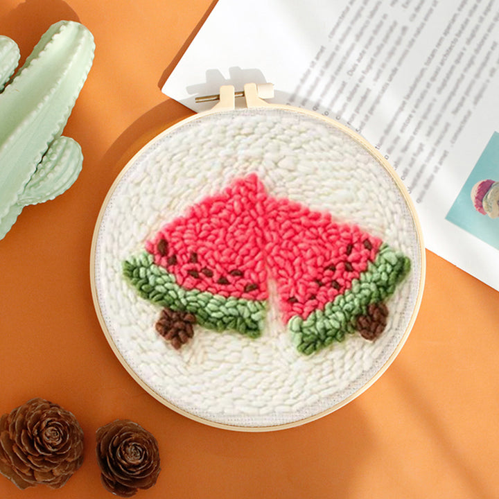 Watermelon Popsicles Punch Needle Embroidery Kits