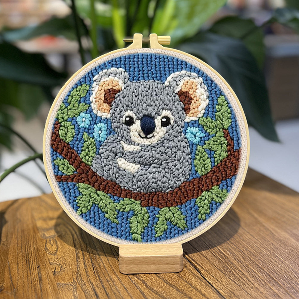 Cute Koala Punch Needle Embroidery Kits