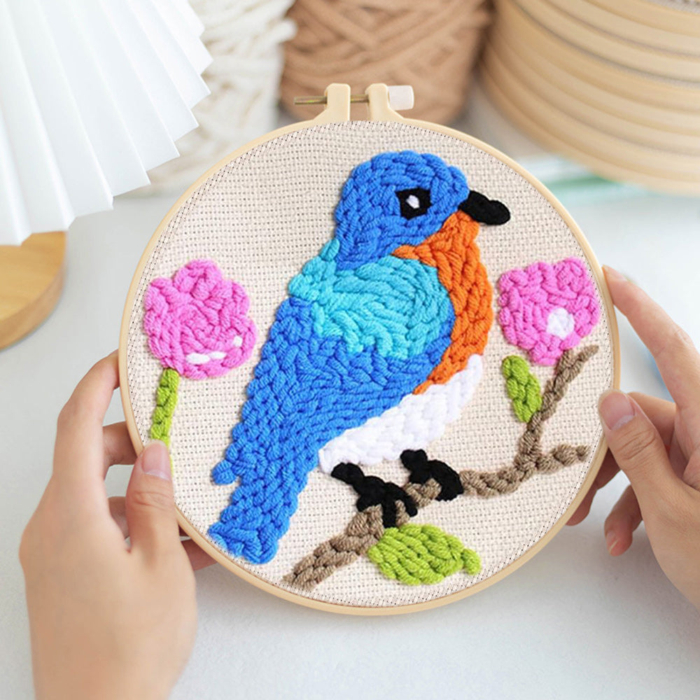 Bluebird Punch Needle Embroidery Kits
