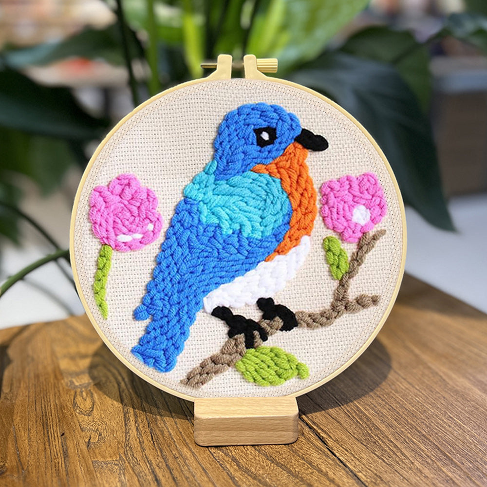 Bluebird Punch Needle Embroidery Kits
