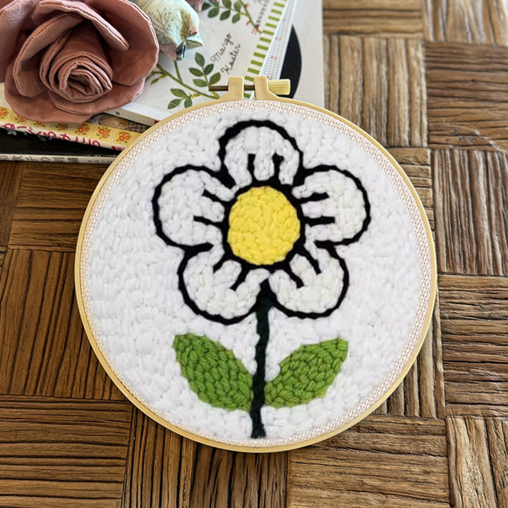 A Small Flower Punch Needle Embroidery Kits