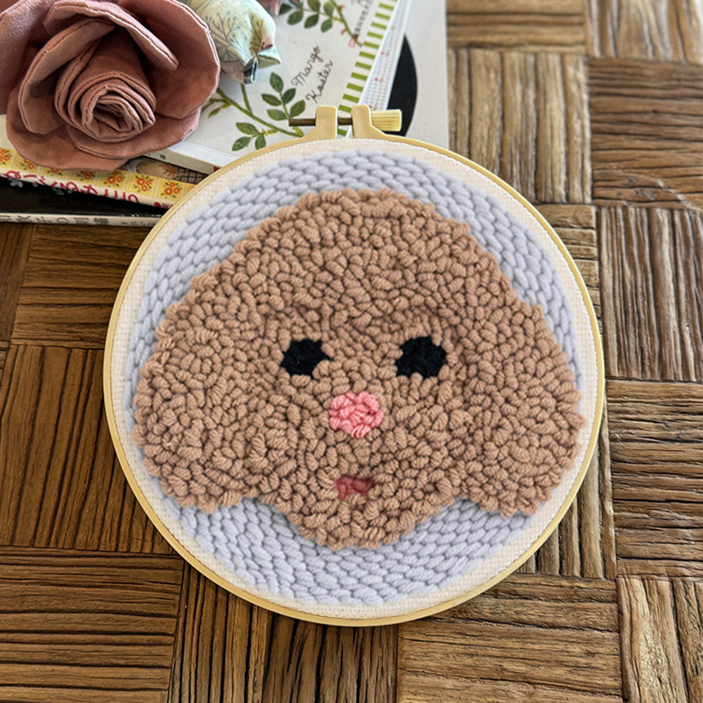 Teddy Punch Needle Embroidery Kits