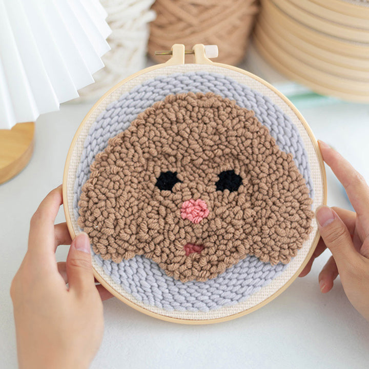 Teddy Punch Needle Embroidery Kits