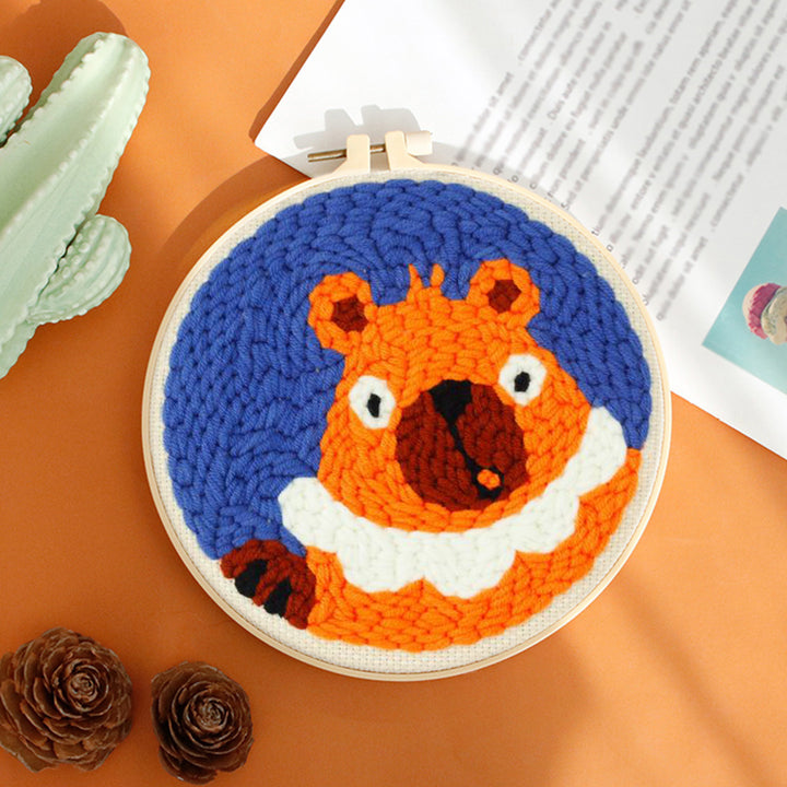 Cute Bear Punch Needle Embroidery Kits