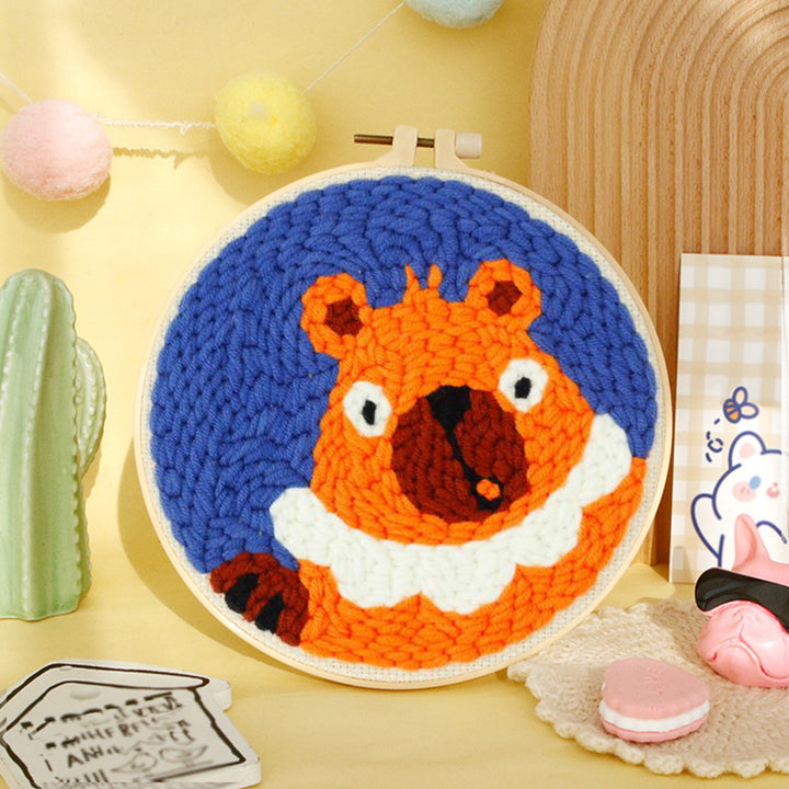 Cute Bear Punch Needle Embroidery Kits