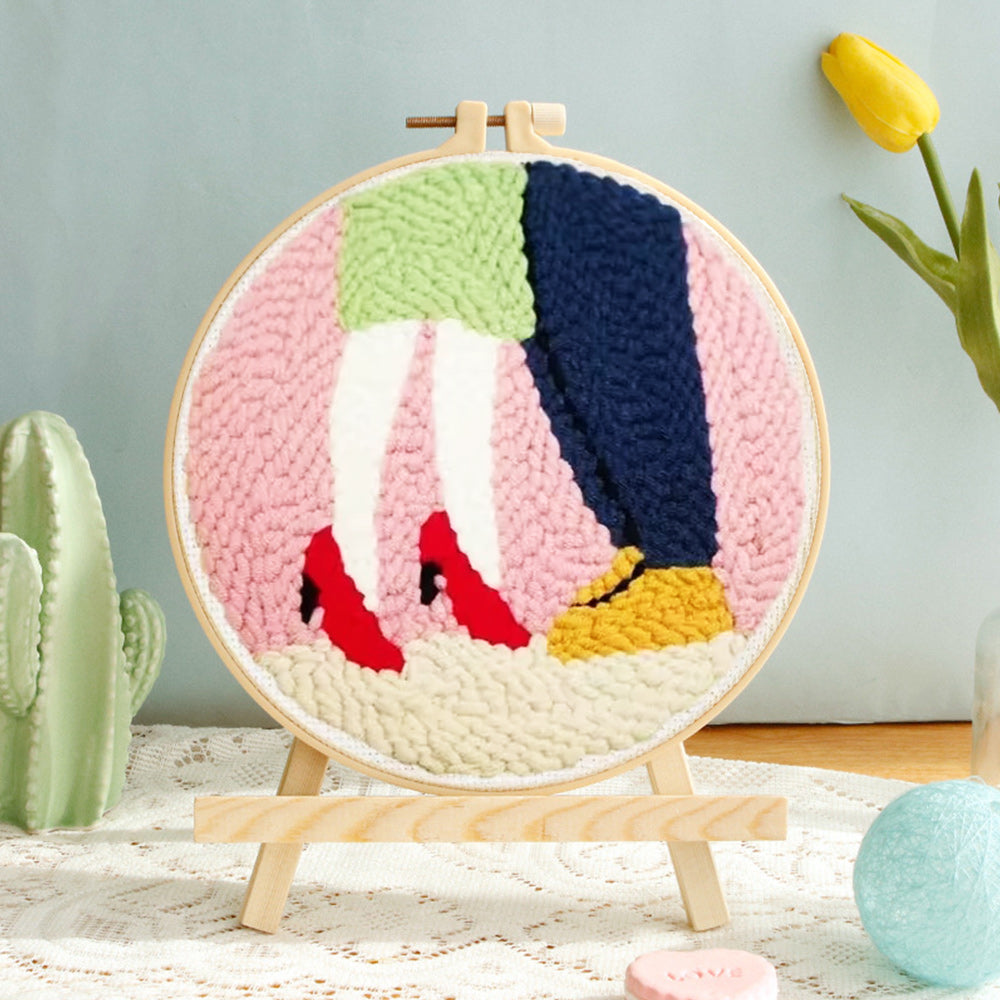 Couple's Legs Punch Needle Embroidery Kits