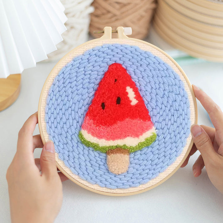 Watermelon Popsicles Punch Needle Embroidery Kits