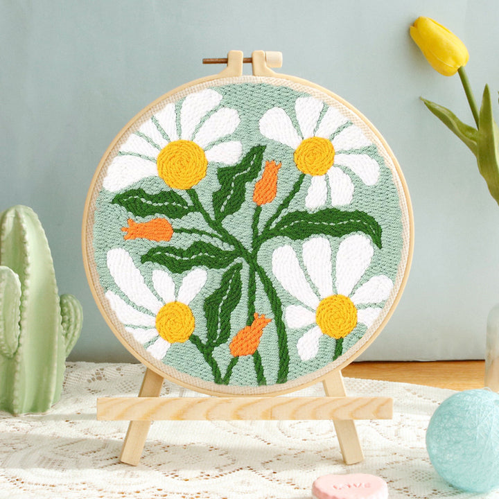 Daisy Flower Punch Needle Embroidery Kits