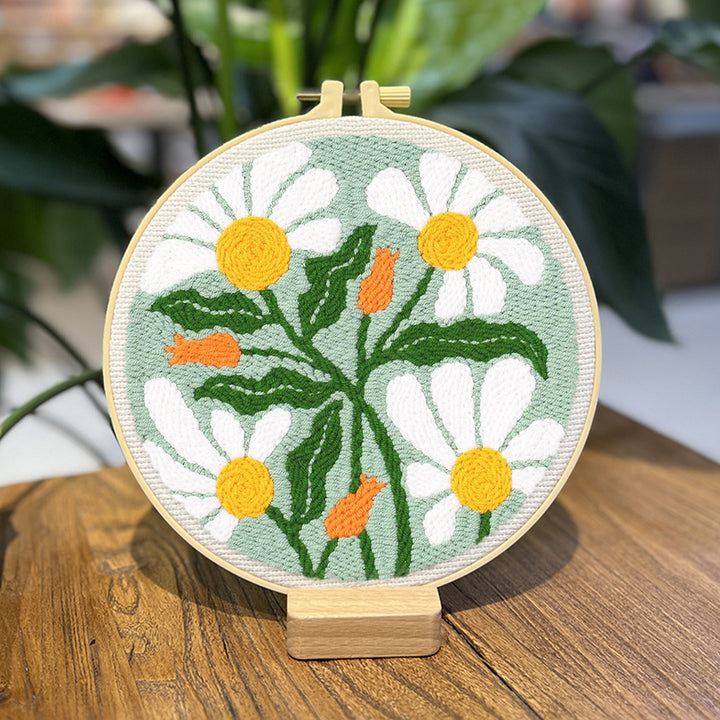Daisy Flower Punch Needle Embroidery Kits