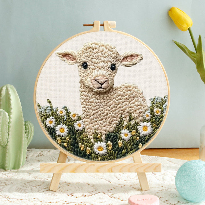 Lamb Punch Needle Embroidery Kits