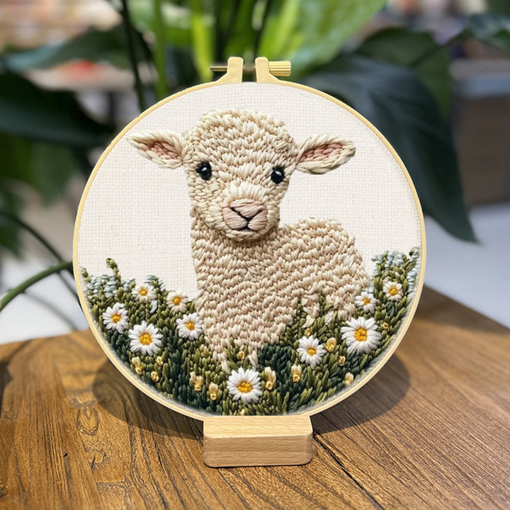 Lamb Punch Needle Embroidery Kits