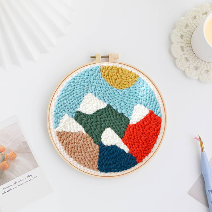 Snow Mountain Punch Needle Embroidery Kits