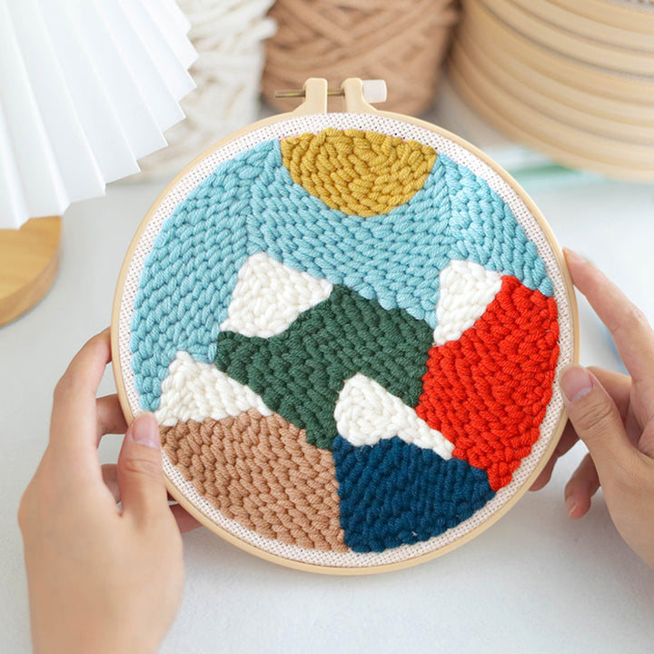Snow Mountain Punch Needle Embroidery Kits