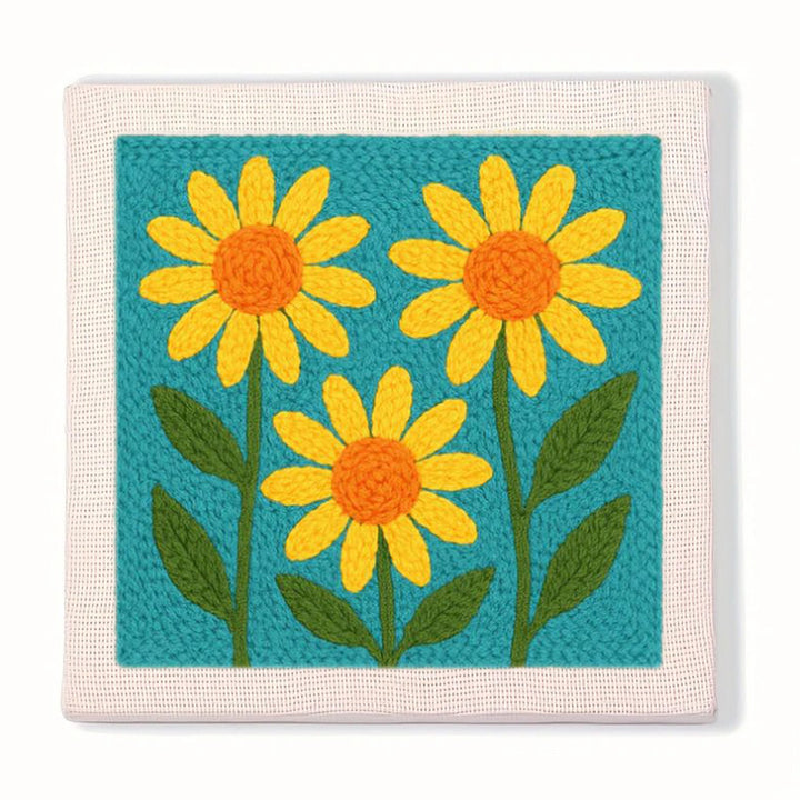 Yellow Daisies Punch Needle Embroidery Kits
