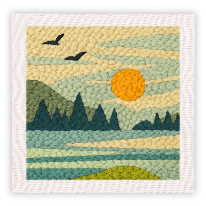 Mountain View Punch Needle Embroidery Kits