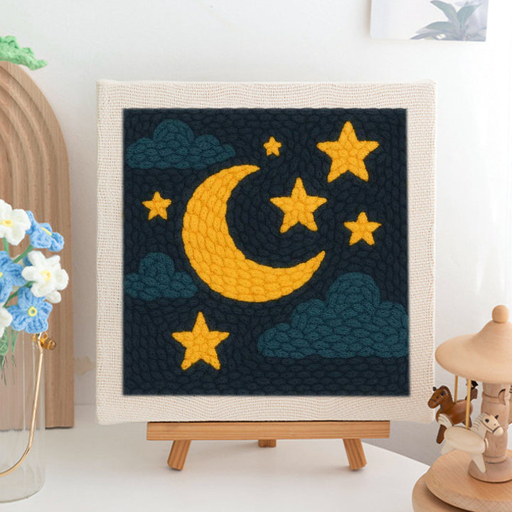 Moon & Stars Punch Needle Embroidery Kits