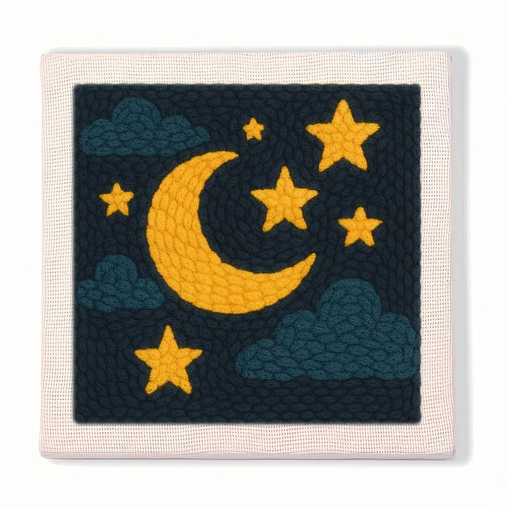 Moon & Stars Punch Needle Embroidery Kits