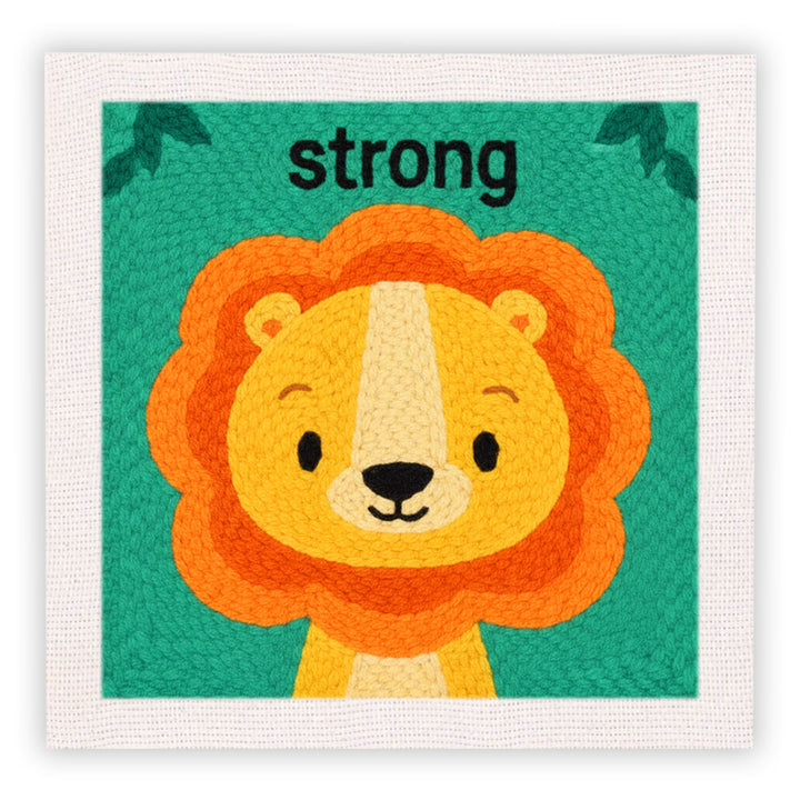 Strong Lion Punch Needle Embroidery Kits