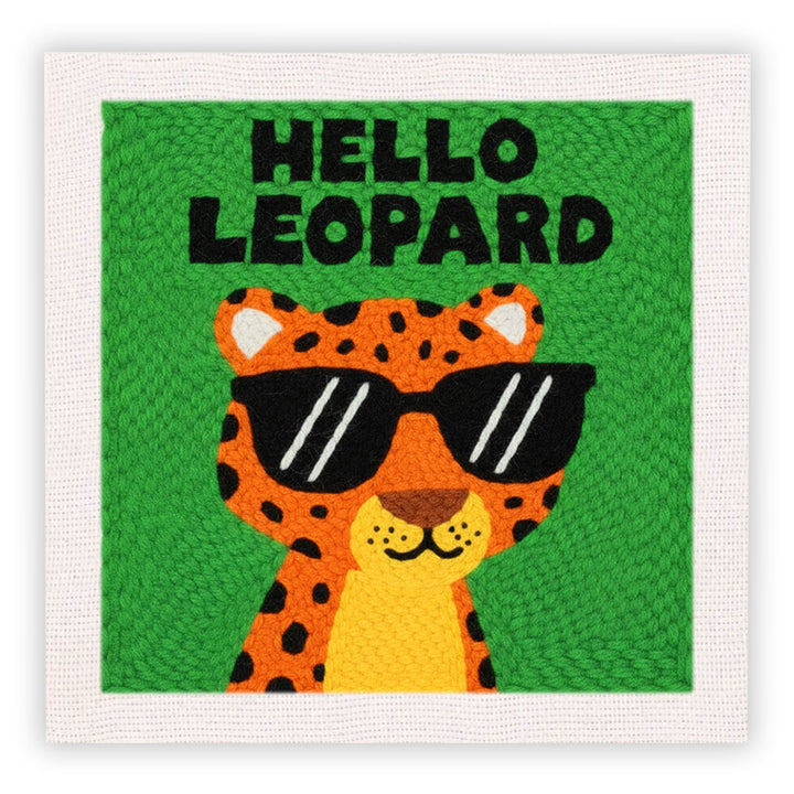 Hello Leopard Punch Needle Embroidery Kits
