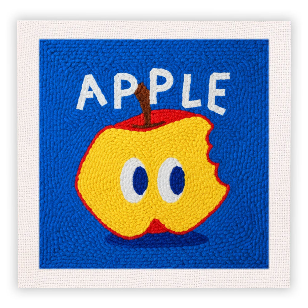 Big-eyed Apple Punch Needle Embroidery Kits