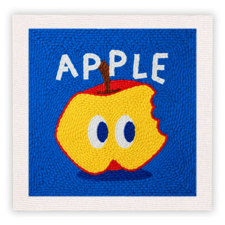 Big-eyed Apple Punch Needle Embroidery Kits